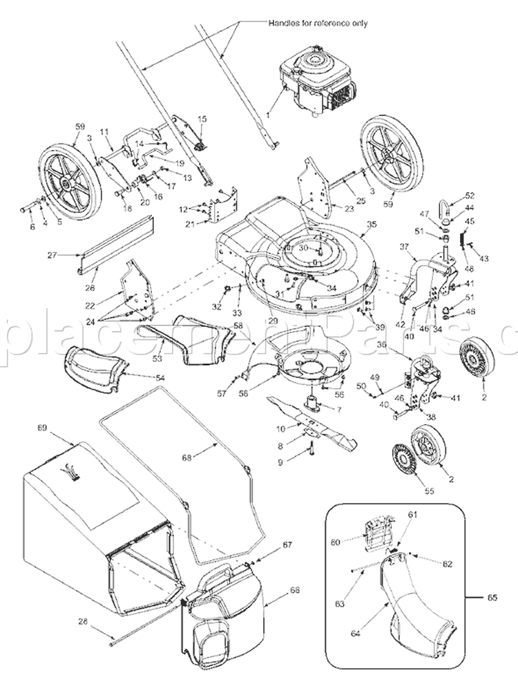 Page A Diagram and Parts List for 11A-596I402 2002 Yard Man Lawn Mower